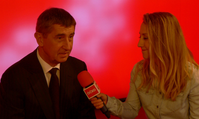 Velkouzenář Andrej Babiš otevřel nové pražské studio TV Óčko