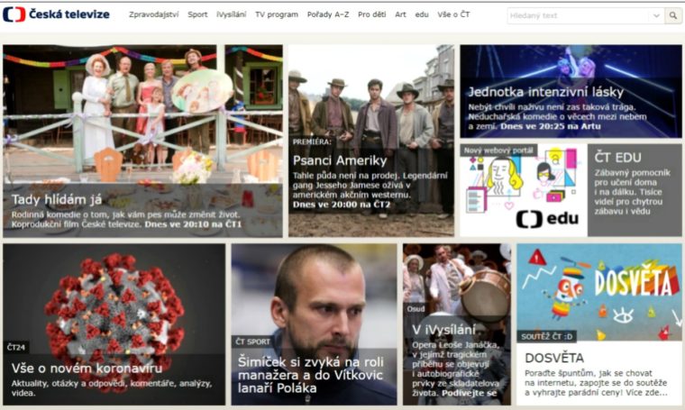 Návštěvnost webu České televize v dubnu klesla o více než milion reálných uživatelů